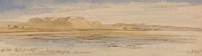 Cerca de Wady Halfeh de Edward Lear